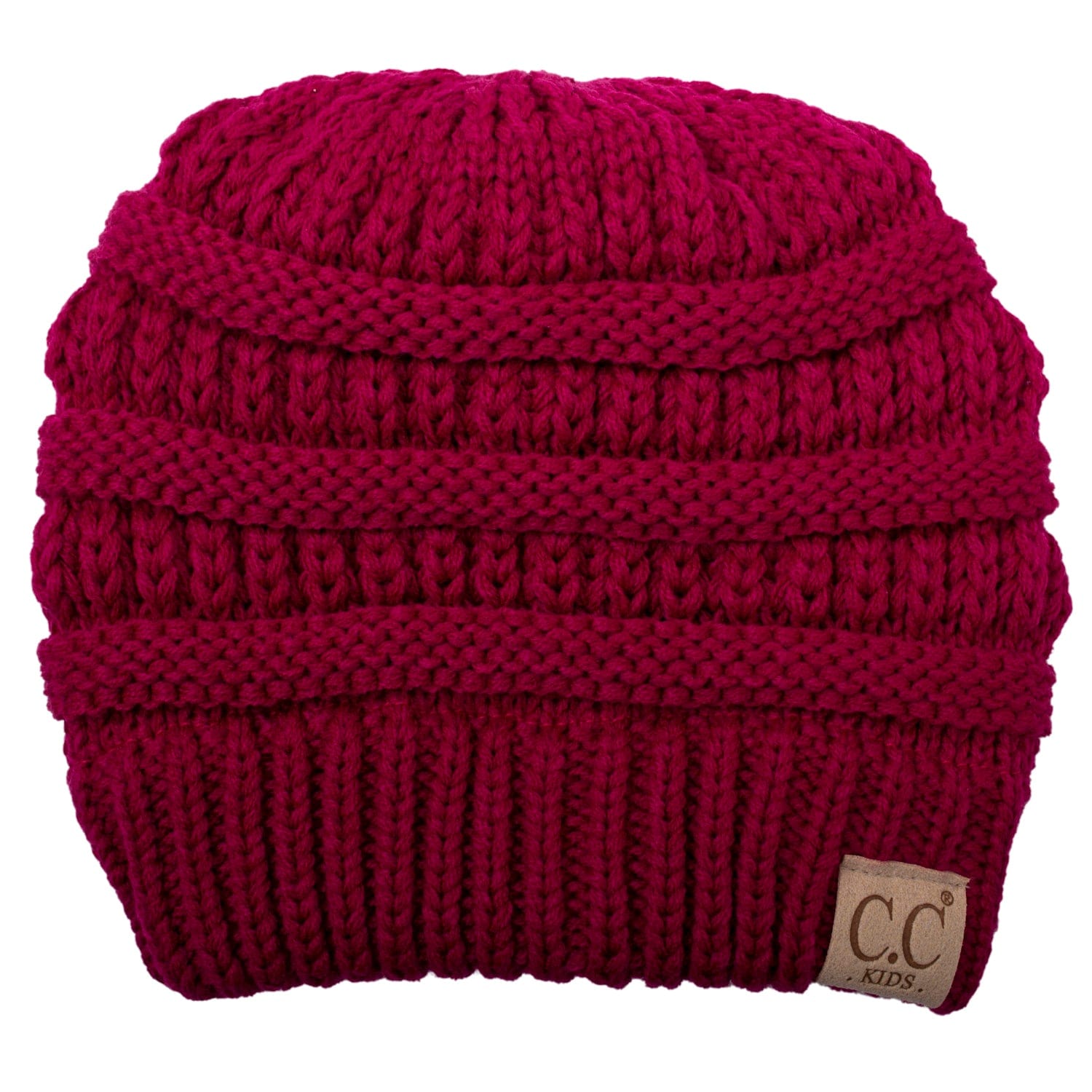 C.C Apparel Copy of C.C YJ816KIDS - Kids' Cute Warm and Comfy Children's Knit Ski Three Tone Beanie Hat